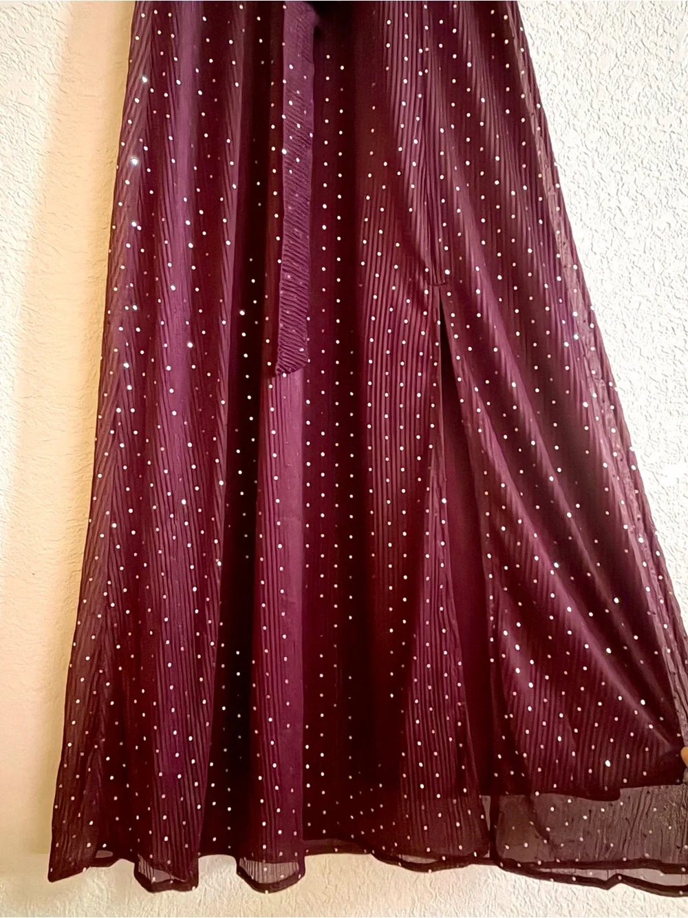Baltic Born Youth 14-16 Grace Sparkle Gown Mulberry Maxi Dress Medium NWT Sequin